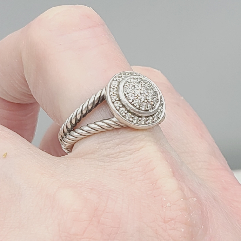 David Yurman Petite Cerise Diamond Ring - Picture 10 of 15